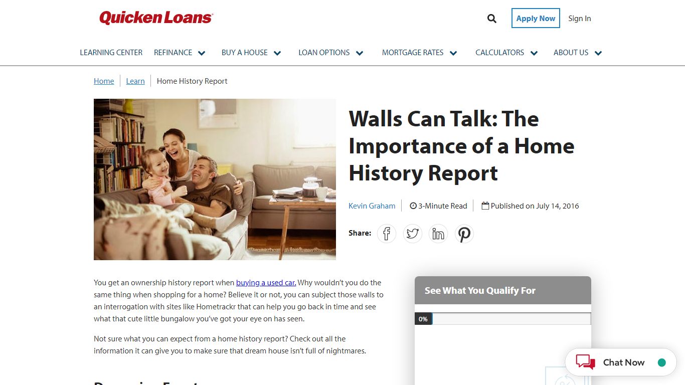 Walls Can Talk: The Importance of a Home History Report